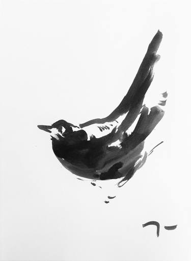 JOSE TRUJILLO Modern Contemporary Abstract Expressionism Ink Wash 18X24" 3 thumb