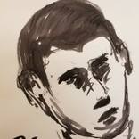 JOSE TRUJILLO - Contemporary Abstract Expressionist Ink Wash 18X24