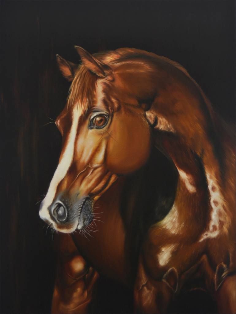 Chestnut horse Painting by Dalene McIntosh | Saatchi Art