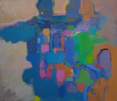 Original Abstract Expressionism Architecture Paintings by Elena Shraibman