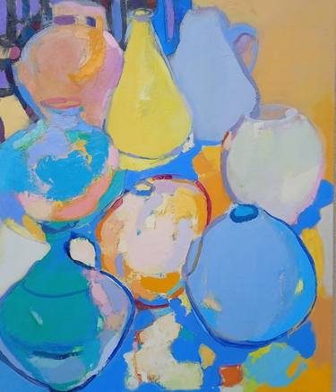 Print of Abstract Expressionism Still Life Paintings by Elena Shraibman