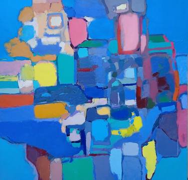 Print of Abstract Expressionism Geometric Paintings by Elena Shraibman