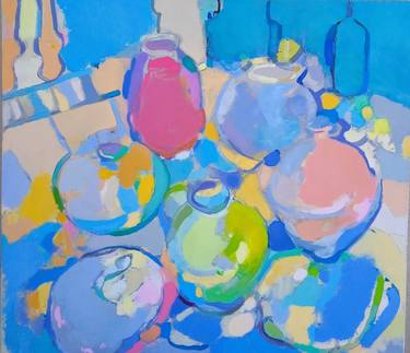 Print of Abstract Expressionism Still Life Paintings by Elena Shraibman