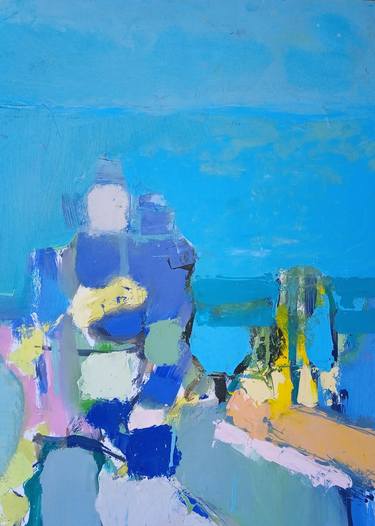Original Contemporary Abstract Painting by Elena Shraibman