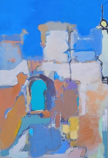 Original Abstract Expressionism Abstract Painting by Elena Shraibman