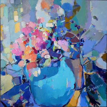 Original Abstract Still Life Paintings by Elena Shraibman