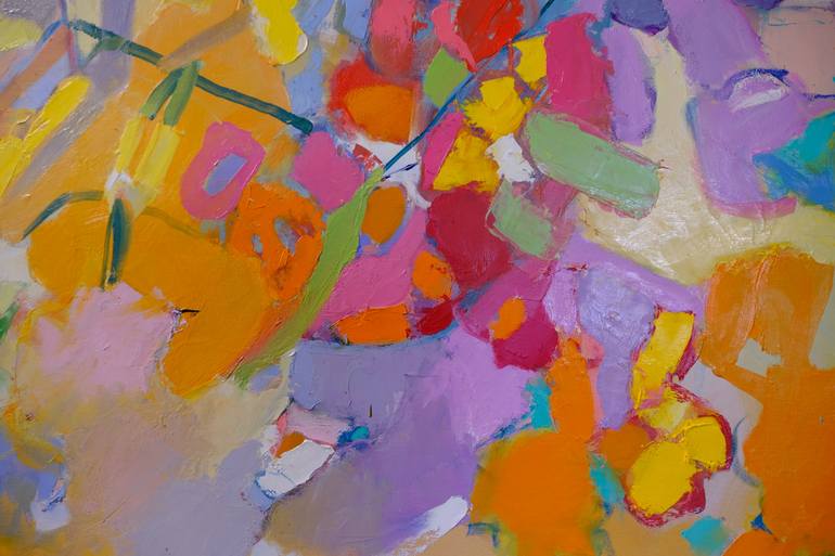 Original Abstract Expressionism Abstract Painting by Elena Shraibman