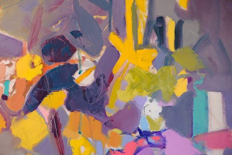 Original Abstract Expressionism Abstract Painting by Elena Shraibman