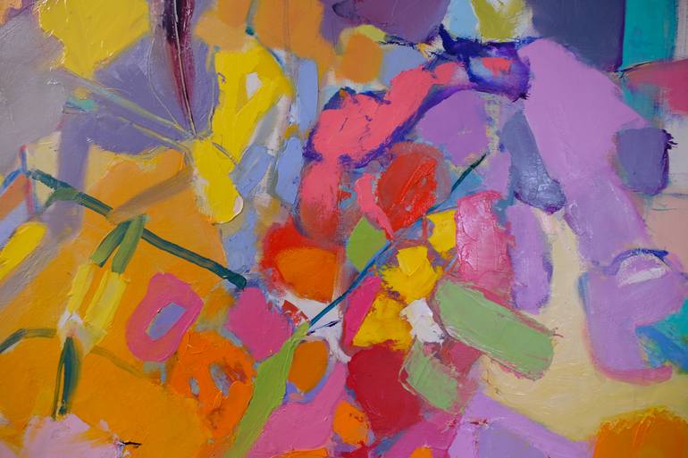 Original Abstract Expressionism Abstract Painting by Elena Shraibman