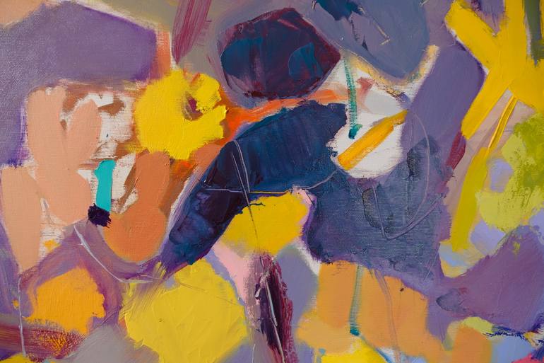 Original Abstract Expressionism Abstract Painting by Elena Shraibman