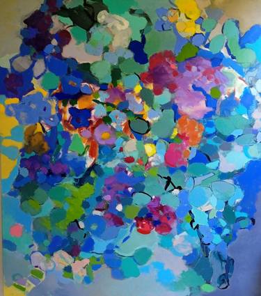 Print of Abstract Expressionism Garden Paintings by Elena Shraibman