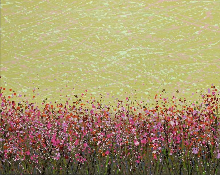 Field with flowers 101 Painting by Ivan Didovodiuk | Saatchi Art