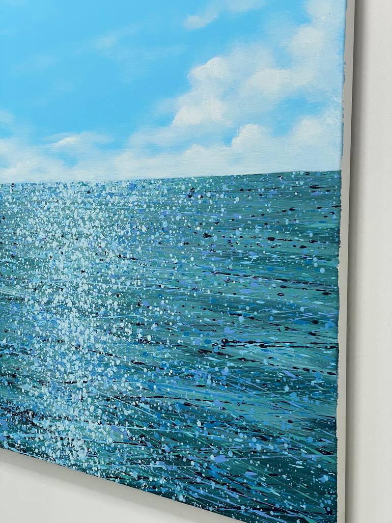 Original Abstract Expressionism Seascape Painting by Ivan Didovodiuk