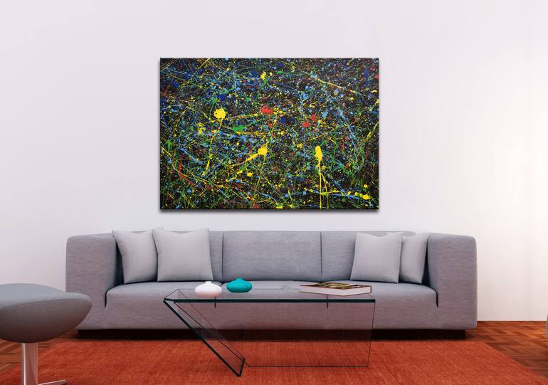 Original Abstract Expressionism Abstract Painting by Ivan Didovodiuk