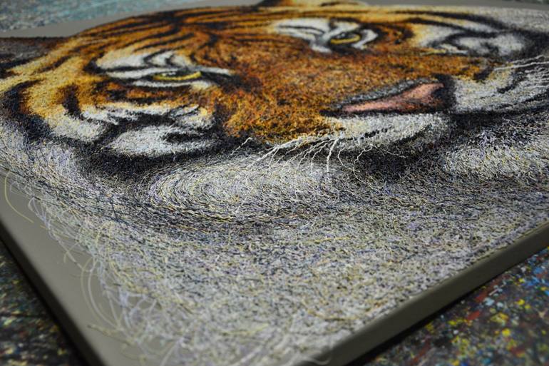 Original Fine Art Cats Painting by Ivan Didovodiuk