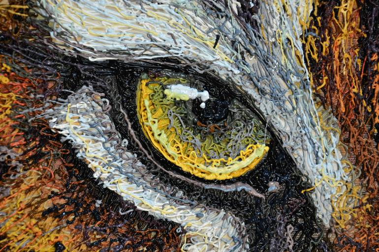 Original Fine Art Cats Painting by Ivan Didovodiuk