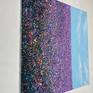 Title of work "Lavender field ”. The painting is written in the style of abstract expressionism.This work was created by acrylic on canvas. The work is signed on the reverse side. Size 95x100cm.