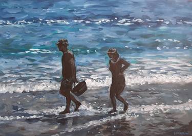 Original Expressionism Beach Paintings by Simone De Villiers