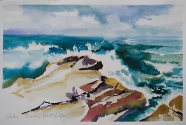 Print of Modern Seascape Paintings by Catherine Tirr