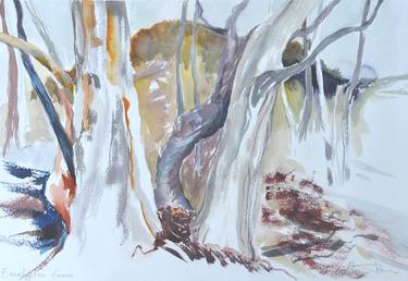 Print of Abstract Tree Paintings by Catherine Tirr
