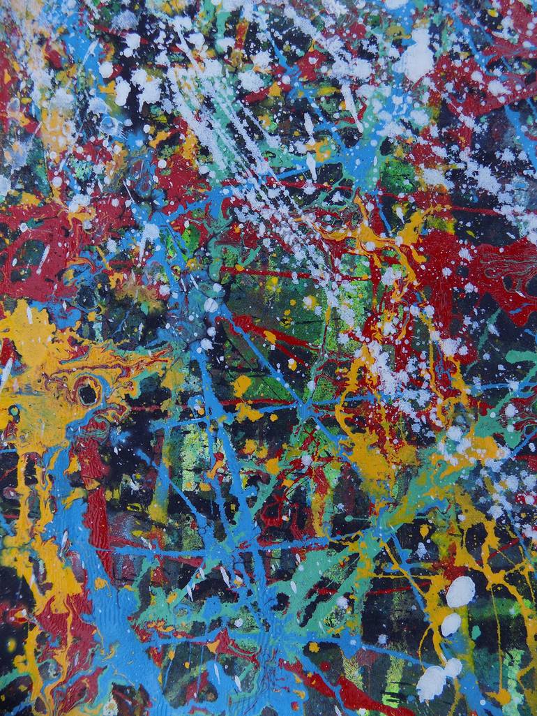 Original Abstract Expressionism Abstract Painting by Santiago Jäger