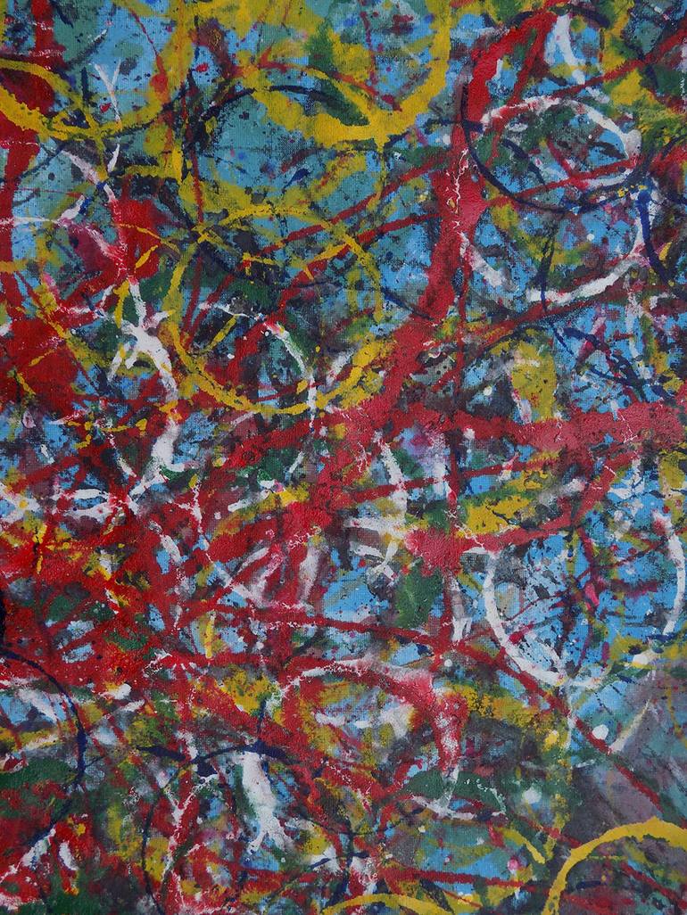 Original Abstract Expressionism Abstract Painting by Santiago Jäger