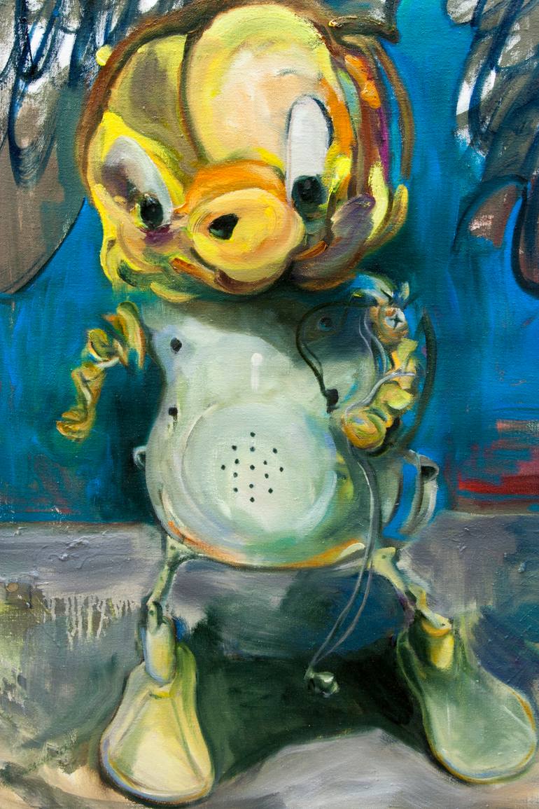 Original Dada Fantasy Painting by Matt Mak