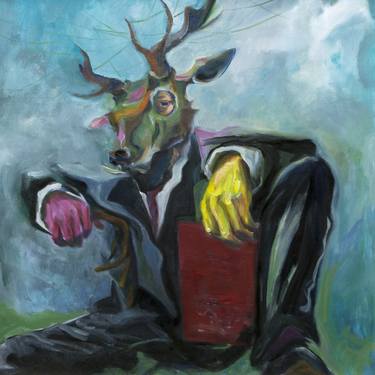 Original Conceptual Animal Painting by Matt Mak