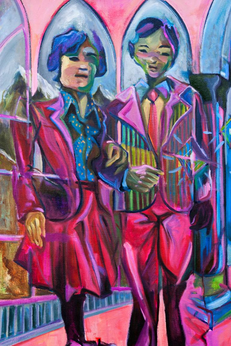 Original Conceptual People Painting by Matt Mak