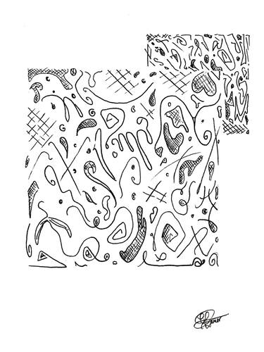Print of Abstract Geometric Drawings by Gemma Garner
