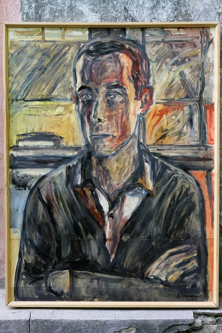 Original Expressionism People Painting by Andrii Sokolenko