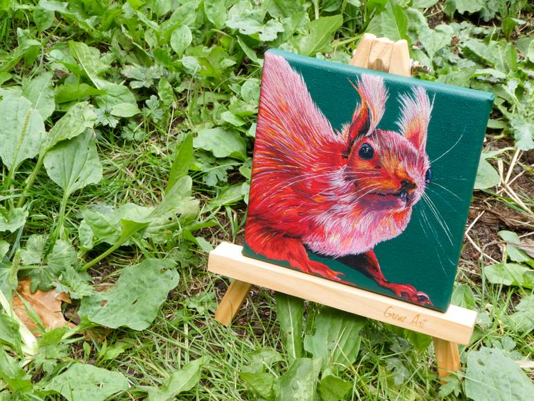 Original Figurative Animal Painting by KatrīNa TračUma