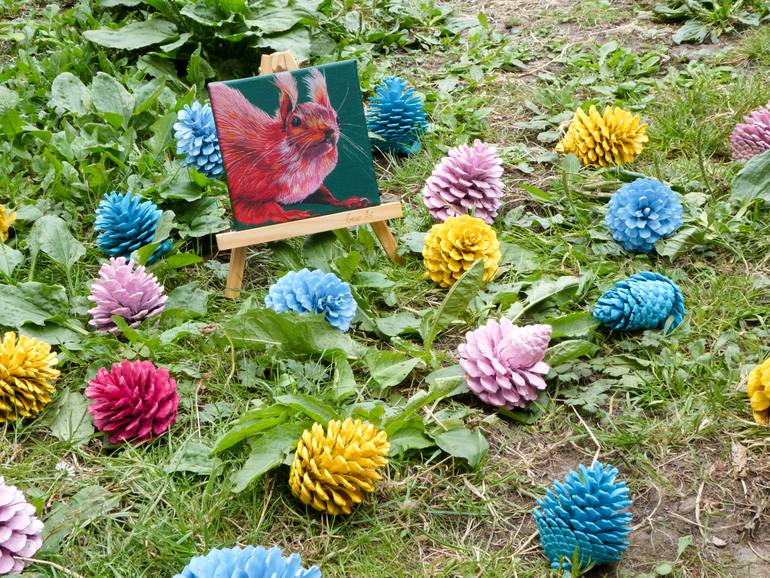 Original Figurative Animal Painting by KatrīNa TračUma