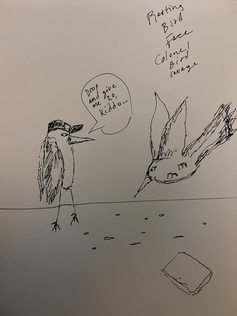 Original Black & White Humor Drawings by Julie Mullen