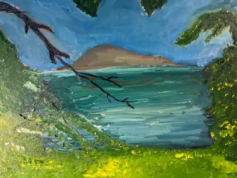 Original Photorealism Nature Painting by Julie Mullen
