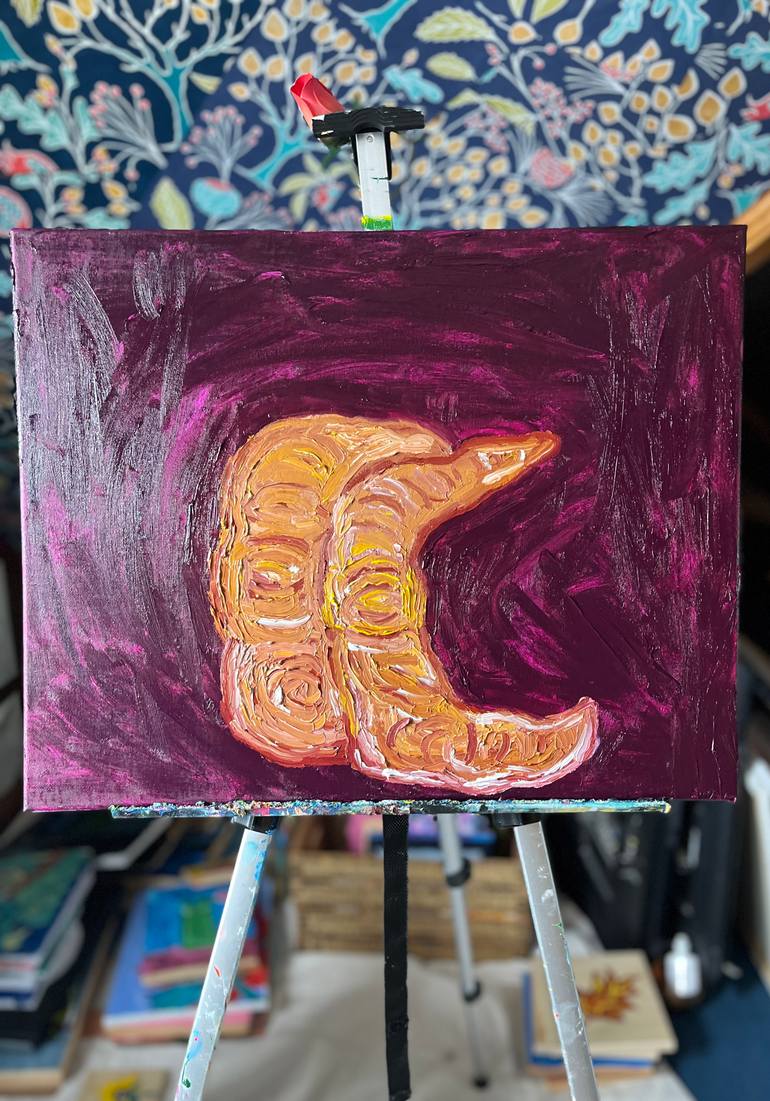 Original Modernism Food & Drink Painting by Julie Mullen