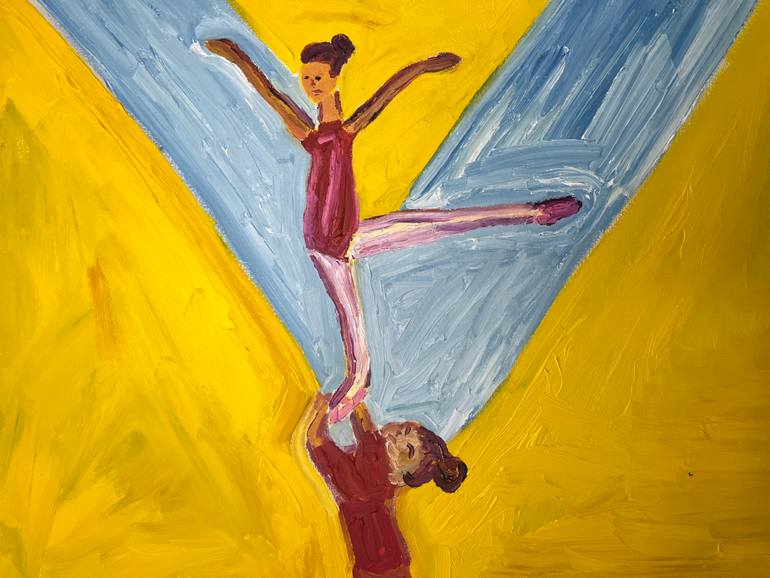 Original Modernism Performing Arts Painting by Julie Mullen