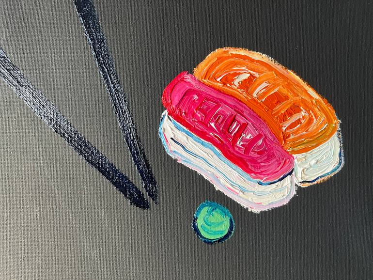 Original Modernism Food & Drink Painting by Julie Mullen