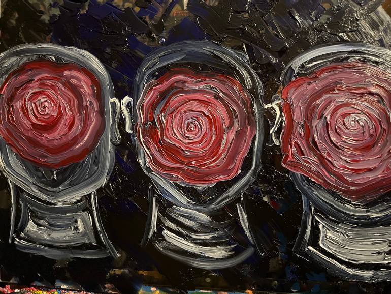 Original Contemporary People Painting by Julie Mullen