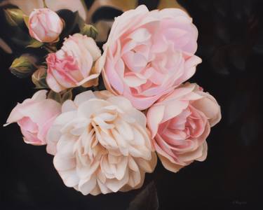 Original Floral Painting by Vera Higgins