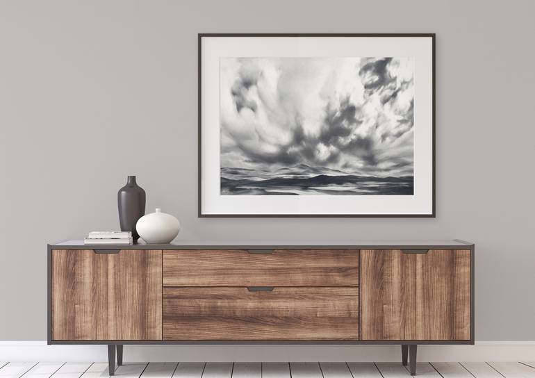 Original Impressionism Landscape Drawing by Vera Higgins