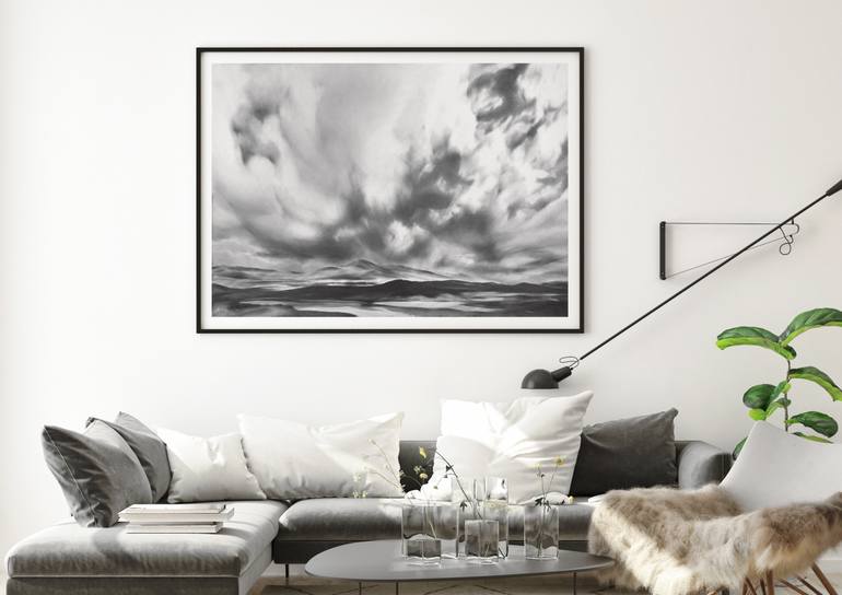 Original Impressionism Landscape Drawing by Vera Higgins
