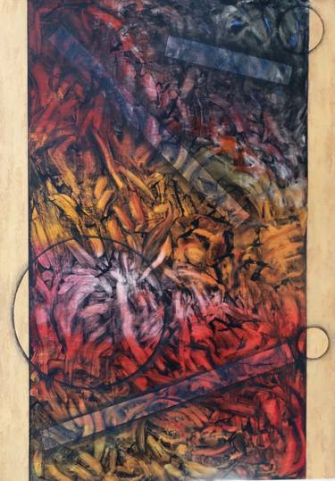 Original Abstract Expressionism Abstract Painting by SERGIO MOREIRA