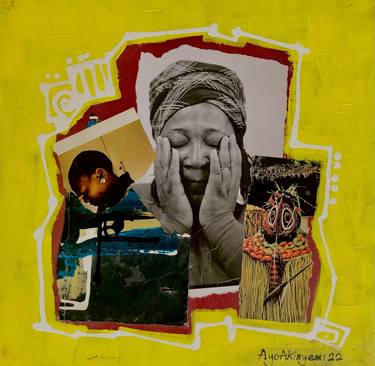 Print of Abstract Expressionism World Culture Collage by Ayo Akinyemi