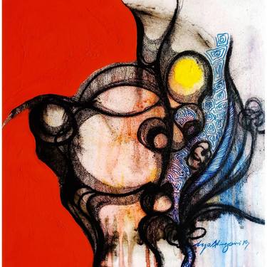 Original Abstract Paintings by Ayo Akinyemi