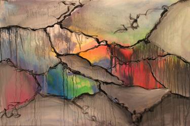 Original Abstract Expressionism Abstract Paintings by Greta Olivas