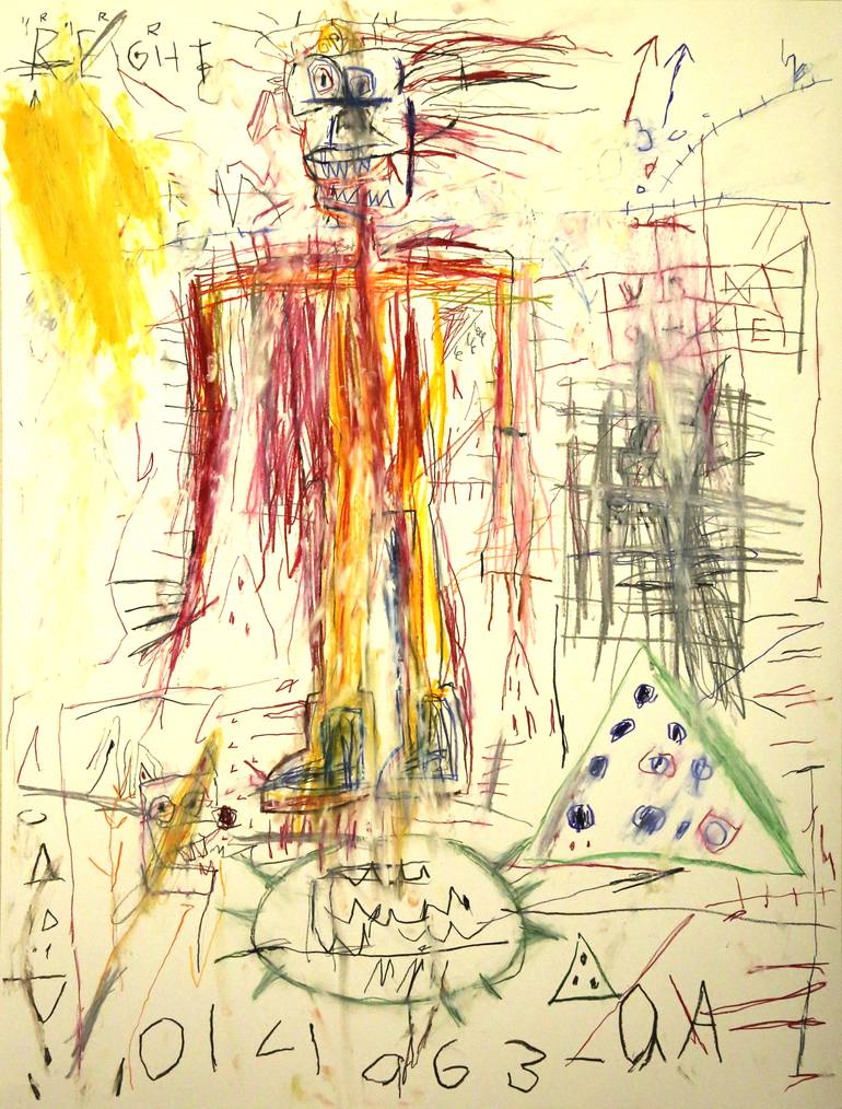 Soft Basquiat / Untitled Drawing by Hideki Fukada | Saatchi Art