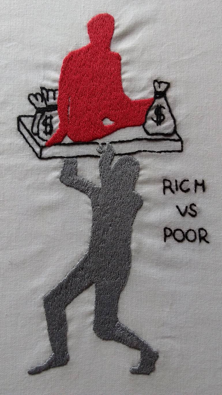 Poor vs Rich Drawing by Katy Jones Saatchi Art