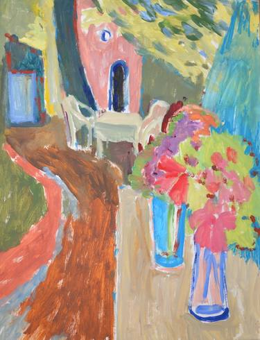Print of Expressionism Garden Paintings by Оlena Zozulya