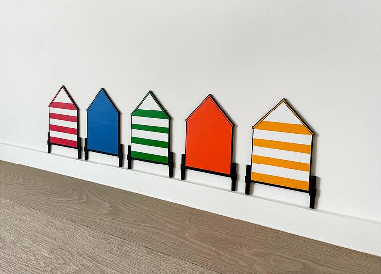 Original Pop Art Beach Painting by Hugo De Bel